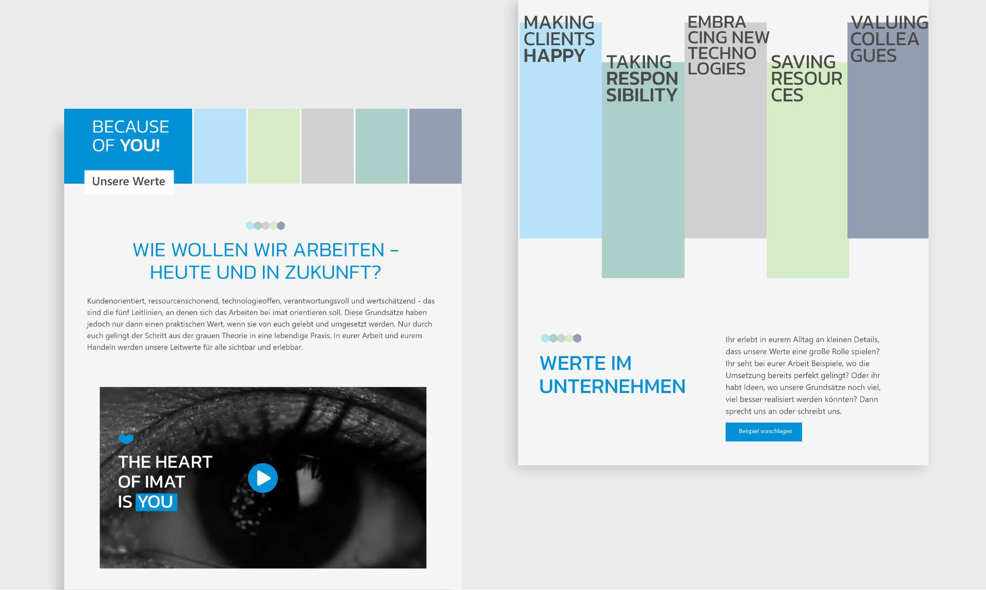 Employer Branding - imat uve GmbH YOU Kampagne