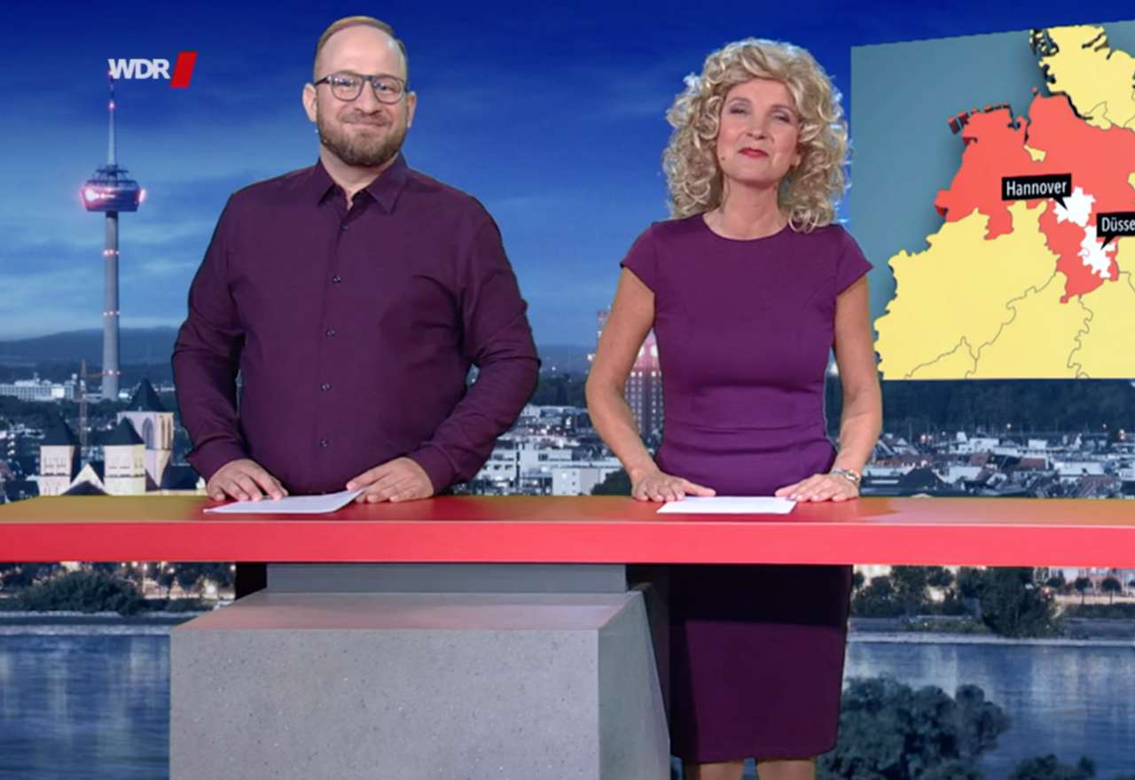 Philipp Simon und Sausanne Pätzold bei der Aktuellsten Stunde