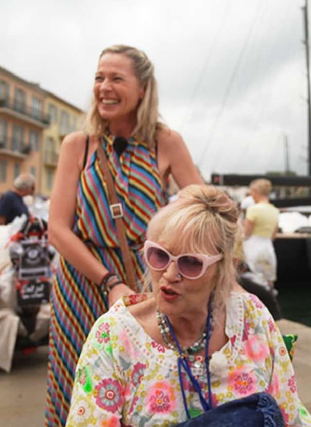 Gaby Köster und Beate Bohr in St. Tropez
