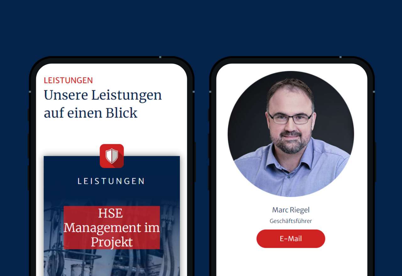 die-pro.de | Start- und Teamseite Case Safetee mobile Darstellung