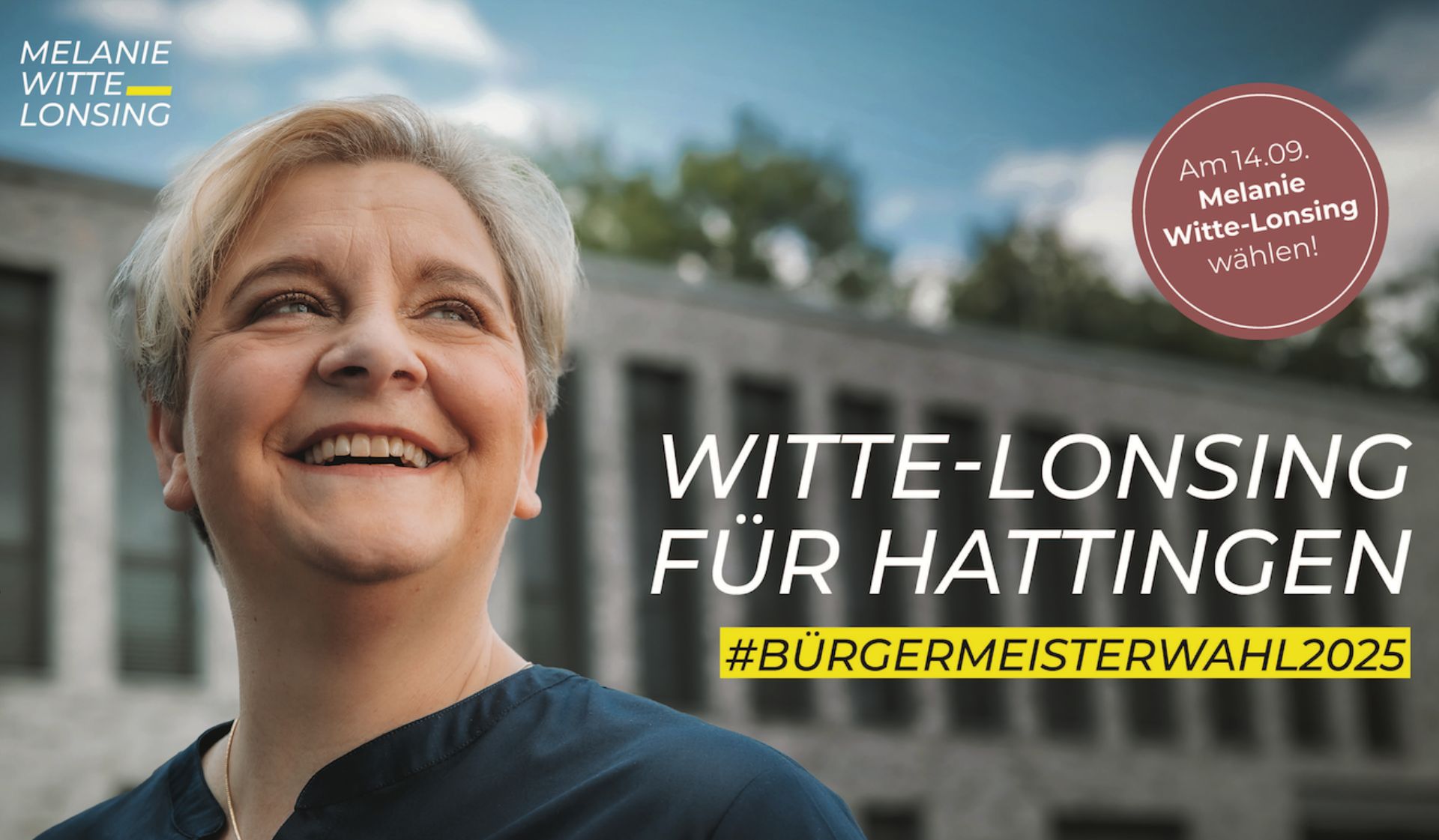 Wahlwerbebanner „Witte-Lonsing für Hattingen"